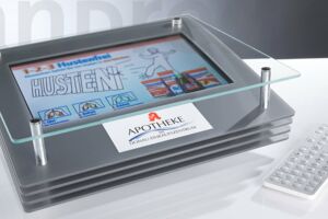 Pharma cash tray/monitor cash tray/Boehringer/andres/digital signage